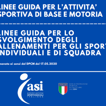 Linee guida per la ripresa delle attività sportive