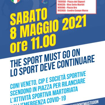 CONI VENETO FLASH MOB: lo sport DEVE continuare!!