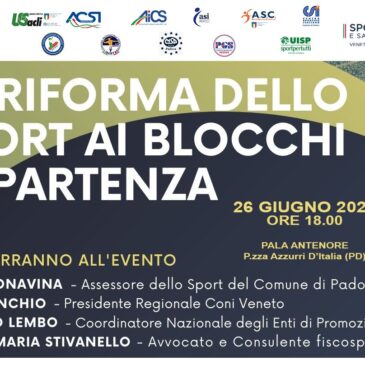 La riforma dello sport ai blocchi di partenza